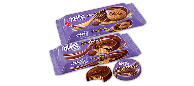 Milka ChocoWafer i Milka ChocoGrains